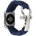 Curea iUni compatibila cu Apple Watch 1/2/3/4/5/6/7, 38mm, Elastic Paracord, Rugged Nylon Rope, Midn